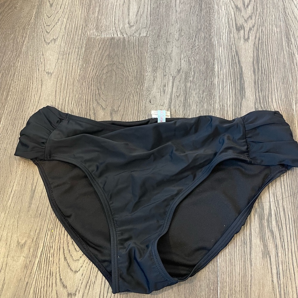 island soul curve black high waisted bathing suit bottoms women’s size 1x